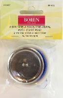 Boutons  recouvrir mtal Bohin, 48 mm, 2 pices