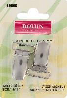 Clips Bretelles Argentes Bohin, 18 et 25 mm