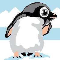 Pingouin, kit canevas dbutant Luc