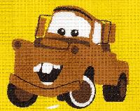 Mater Cars, kit canevas enfant & debutant Vervaco