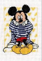 Mickey, kit broderie point compt Vervaco