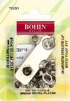 Oeillets argents 6 mm avec jeu de pose Bohin