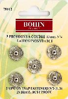 Pressions  coudre Argent Bohin, 13 - 15.5 mm
