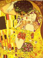 Le baiser d aprs le peintre Klimt, canevas Seg de Paris