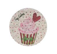 Cup cakes, bouton cratif, 32 mm, 6 units