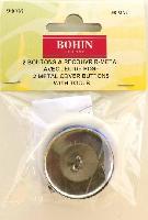 Boutons à recouvrir métal Bohin, 38 mm, 2 pièces