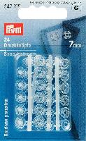 Pressions à coudre plastique transparent 7 mm, Prym