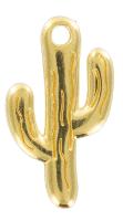 Cactus doré, bijoux breloque, sachet de 5 unités