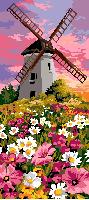 Le moulin aux fleurs, canevas Seg de Paris