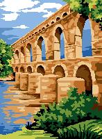 Le pont du Gard, canevas Margot de Paris