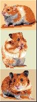 Les Hamsters, canevas Luc Créations, 30 X 65 cm