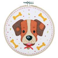 Chien, kit broderie traditionnelle Vervaco
