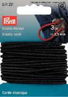 Corde élastique Noire Prym, diamètre 2.5 mm, 3 M