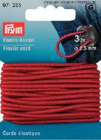 Corde élastique Rouge Prym, diamètre 2.5 mm, 3 M