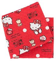 Bear Dot Rouge, coupon tissu Hello Kitty, 50 X 54 cm, 4 unités