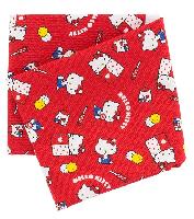 Okashi Rose, coupon tissu Hello Kitty, 50 X 54 cm, 4 unités