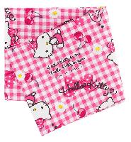 Ribbon Cherry Rose, coupon tissu Hello Kitty, 50 X 54 cm, 4 unités