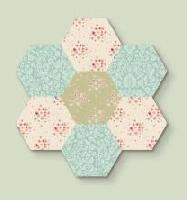 Gabarits forme Hexagone pour patchwork Tilda