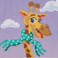 Girafe, kit broderie Diamant Vervaco