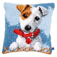 Jack Russel, kit coussin canevas Vervaco