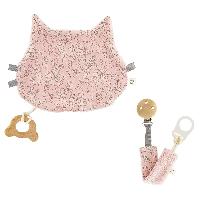 Chat doudou rose, kit couture naissance collection Com 1 Idee