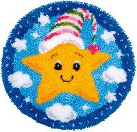 Petite étoile, kit tapis point noué vervaco