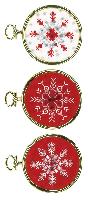 Etoile de Glace, kits point de croix miniatures Vervaco, lot de 3 unités