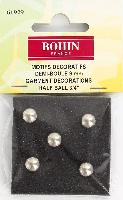 Demi boules argentées 9 mm Bohin