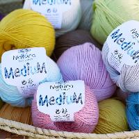 Fil crochet et tricot Natura Medium DMC, 10 pelotes