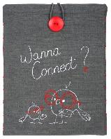 Housse tablette " Wanna Connect " à broder