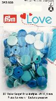 Boutons Pressions Prym Love plastique Bleu 12.4 mm