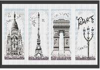 Monuments de Paris, kit point de croix Princesse