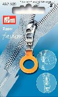 Tirette Fashion Zip Cercle Transparent Prym, couleur Orange