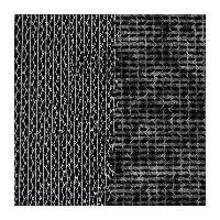 Toile lainée thermocollante lourde Noir 90 cm, 10 Mètres